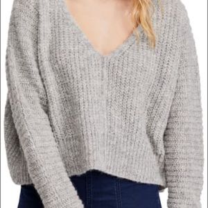 Free People Moonbeam V-Neck Sweater size small